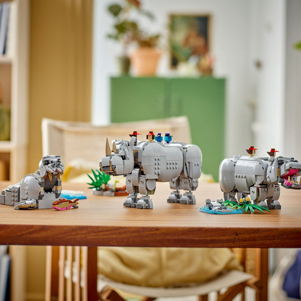 LEGO? Creator 3-in-1 Wild Animals: Majestic Rhino with Birds