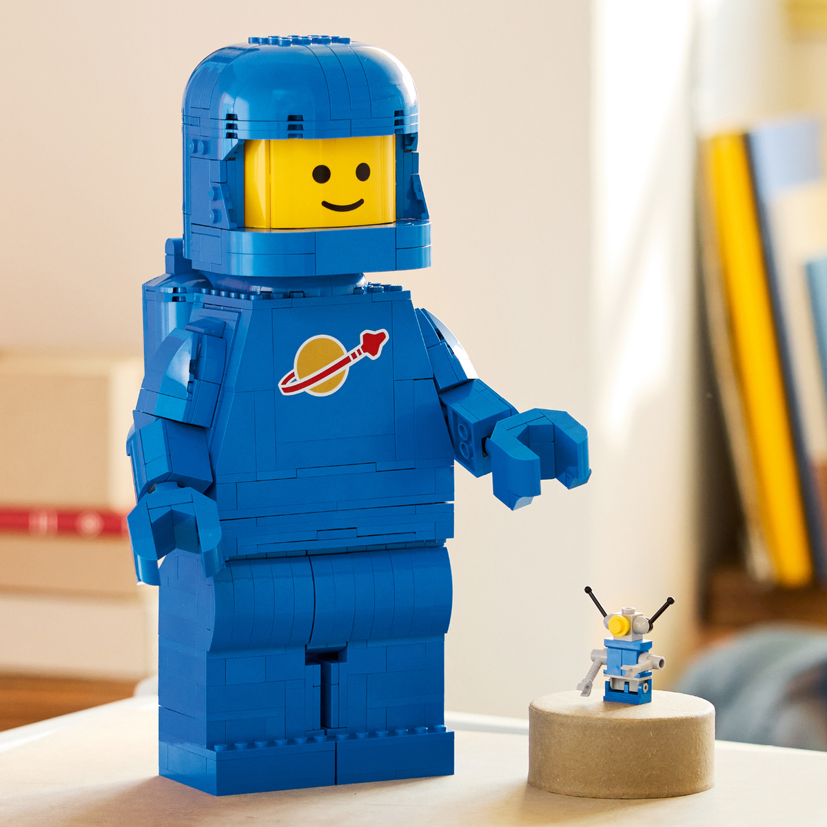LEGO? Scaled-Up Blue Astronaut Minifigure