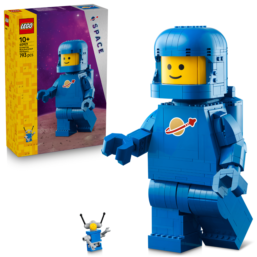 LEGO? Scaled-Up Blue Astronaut Minifigure