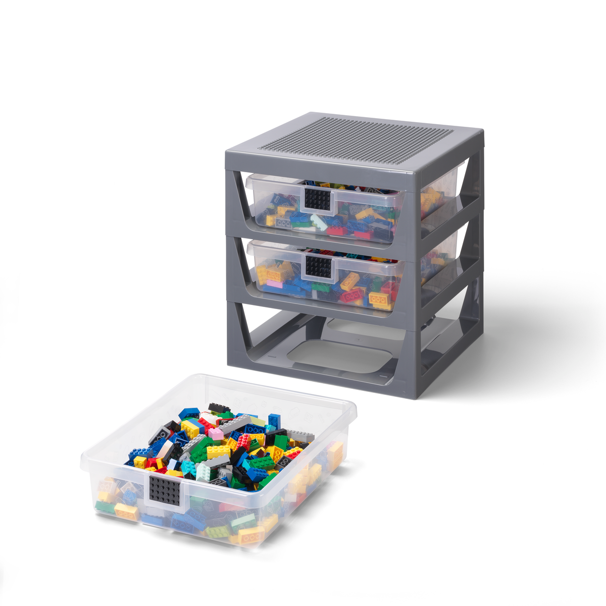 LEGO 3-Drawer Storage Rack - Dark Grey