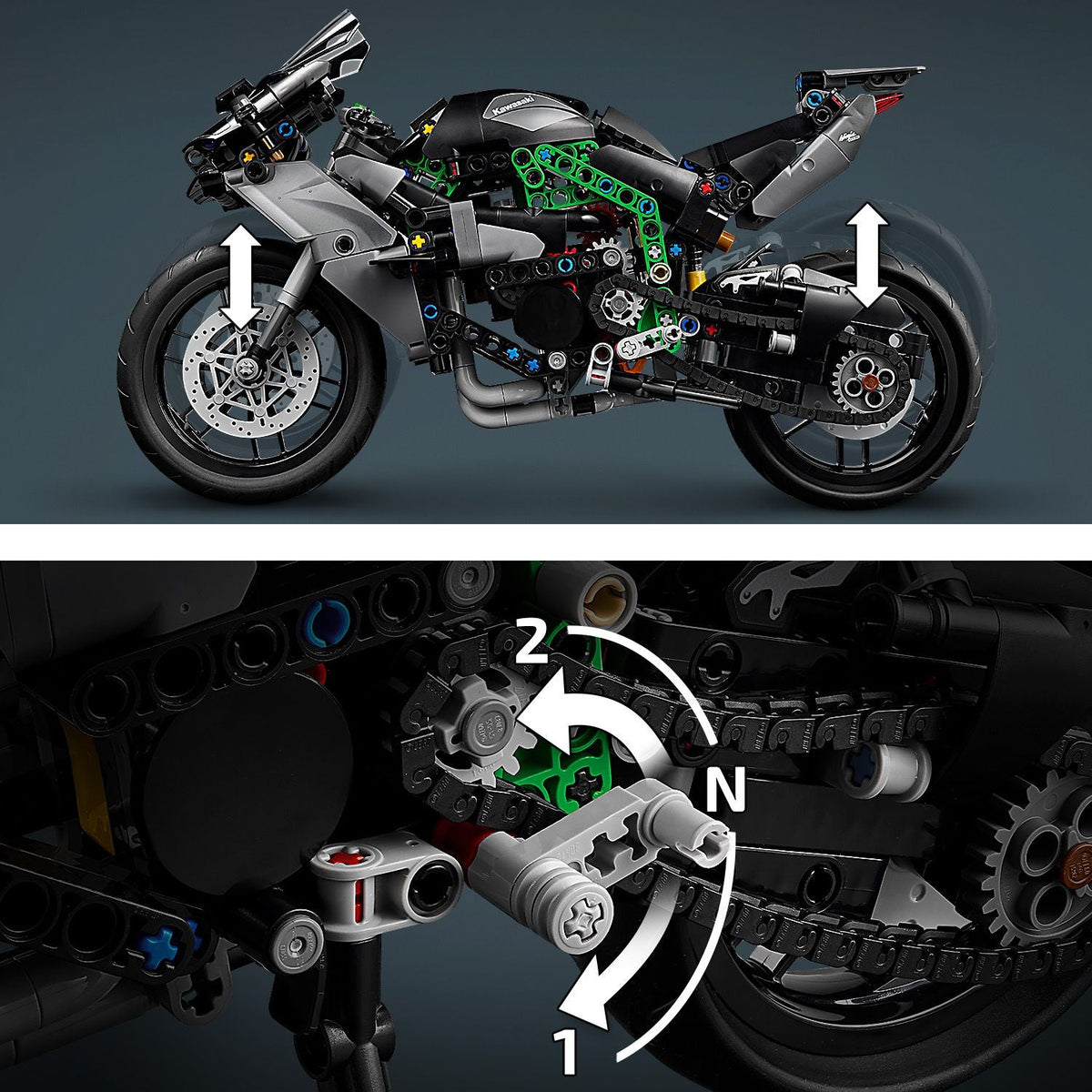LEGO? Technic Kawasaki Ninja H2R Motorcycle