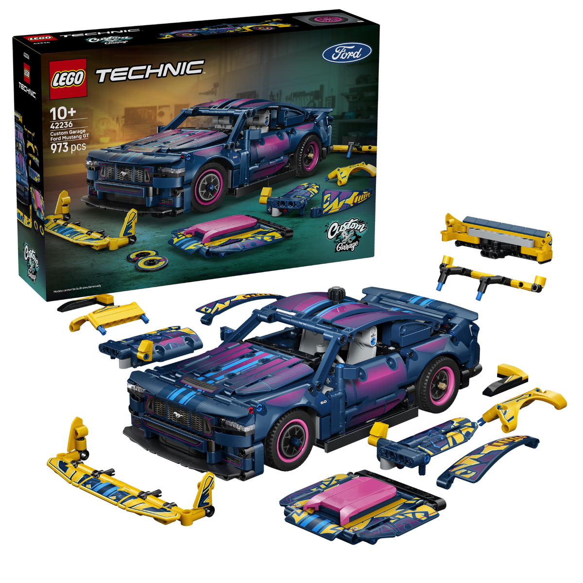 LEGO? Technic Custom Garage Ford Mustang GT Car