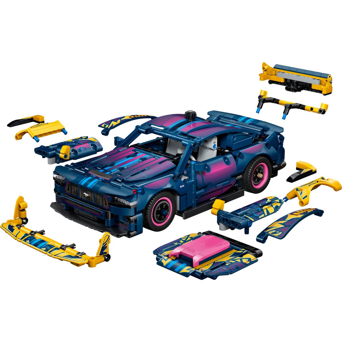 LEGO? Technic Custom Garage Ford Mustang GT Car
