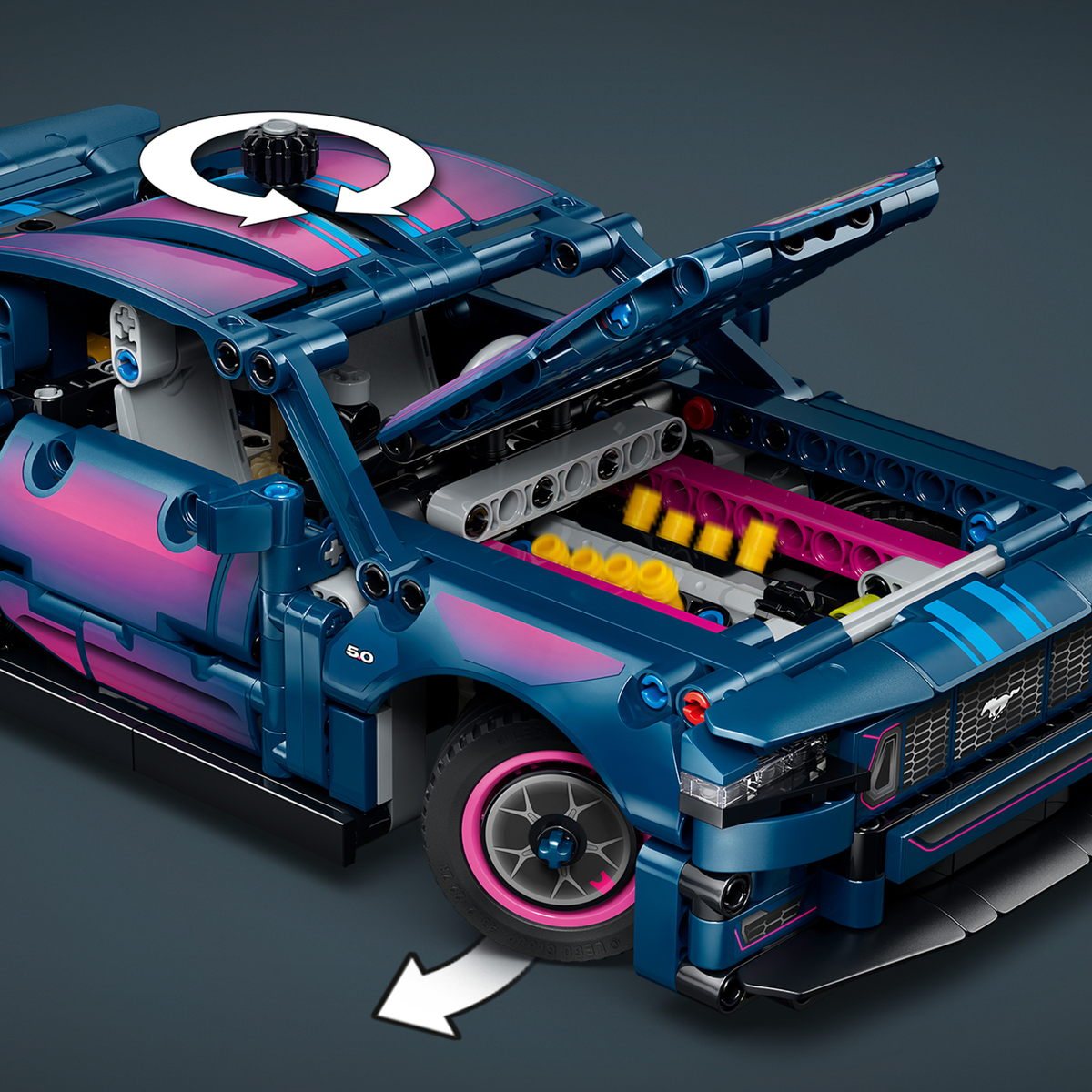 LEGO? Technic Custom Garage Ford Mustang GT Car