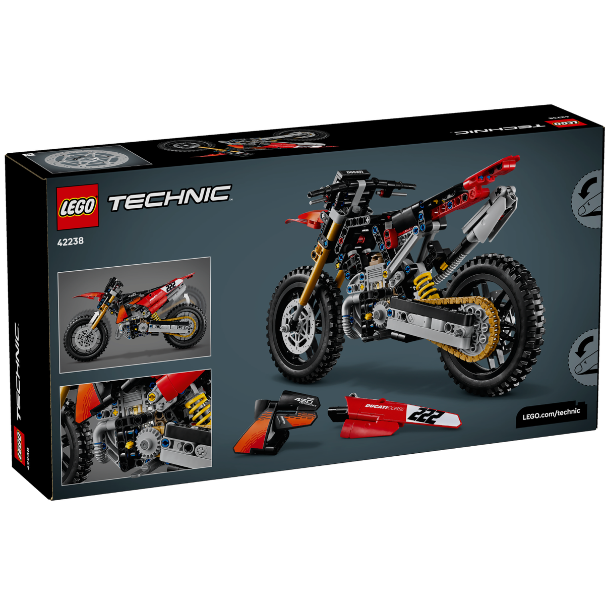 LEGO? Technic Ducati Desmo450 MX Factory Motorcycle