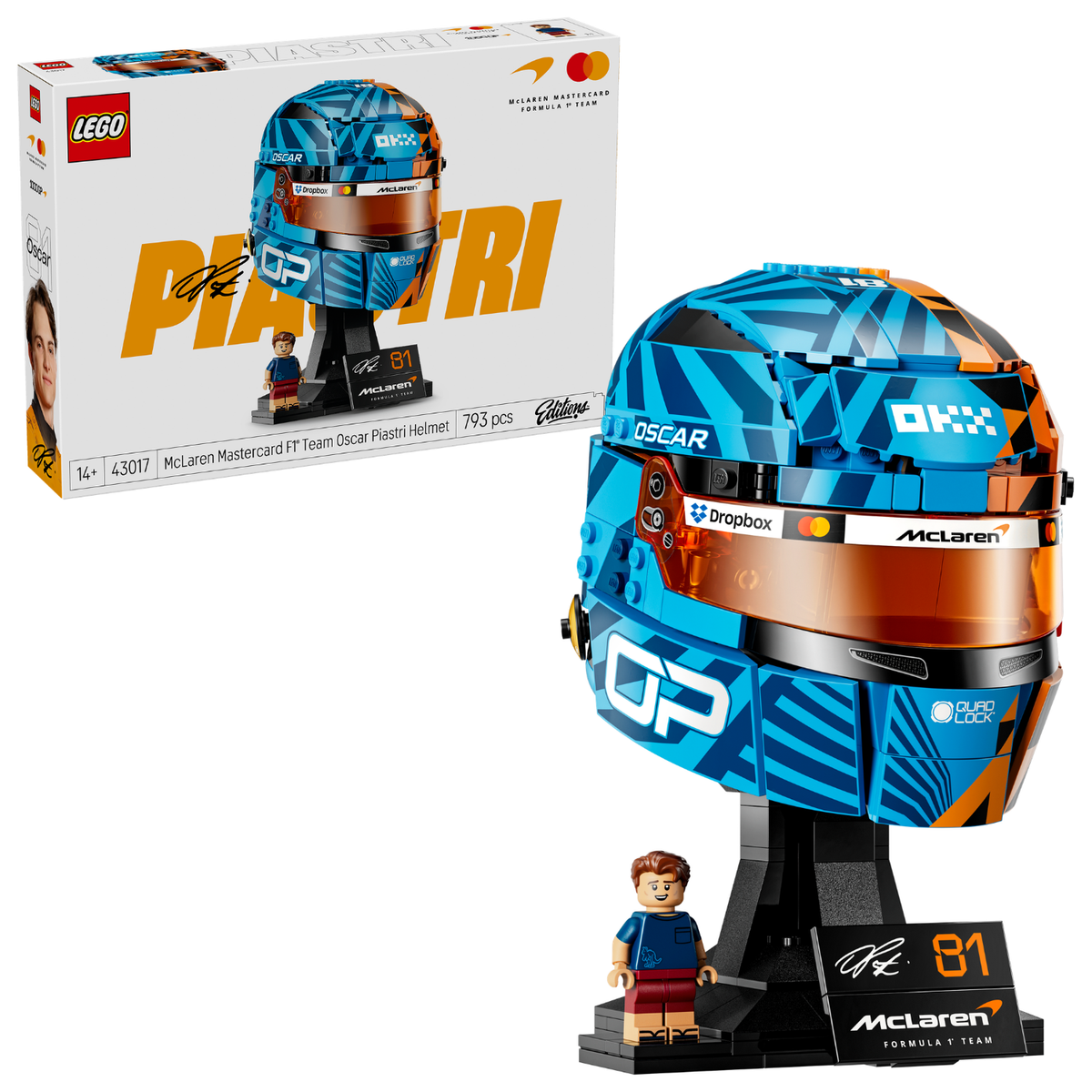 LEGO? Editions McLaren Mastercard F1? Team Oscar Piastri Helmet