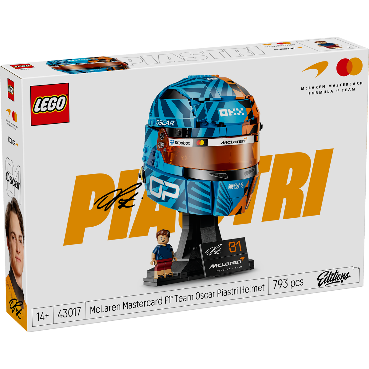 LEGO? Editions McLaren Mastercard F1? Team Oscar Piastri Helmet