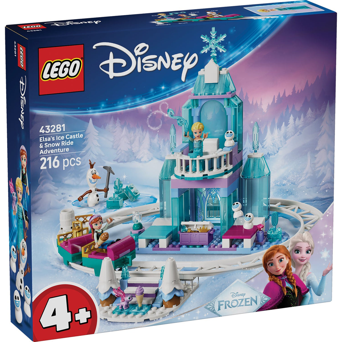 LEGO? | Disney Frozen Elsa's Ice Castle & Snow Ride Adventure