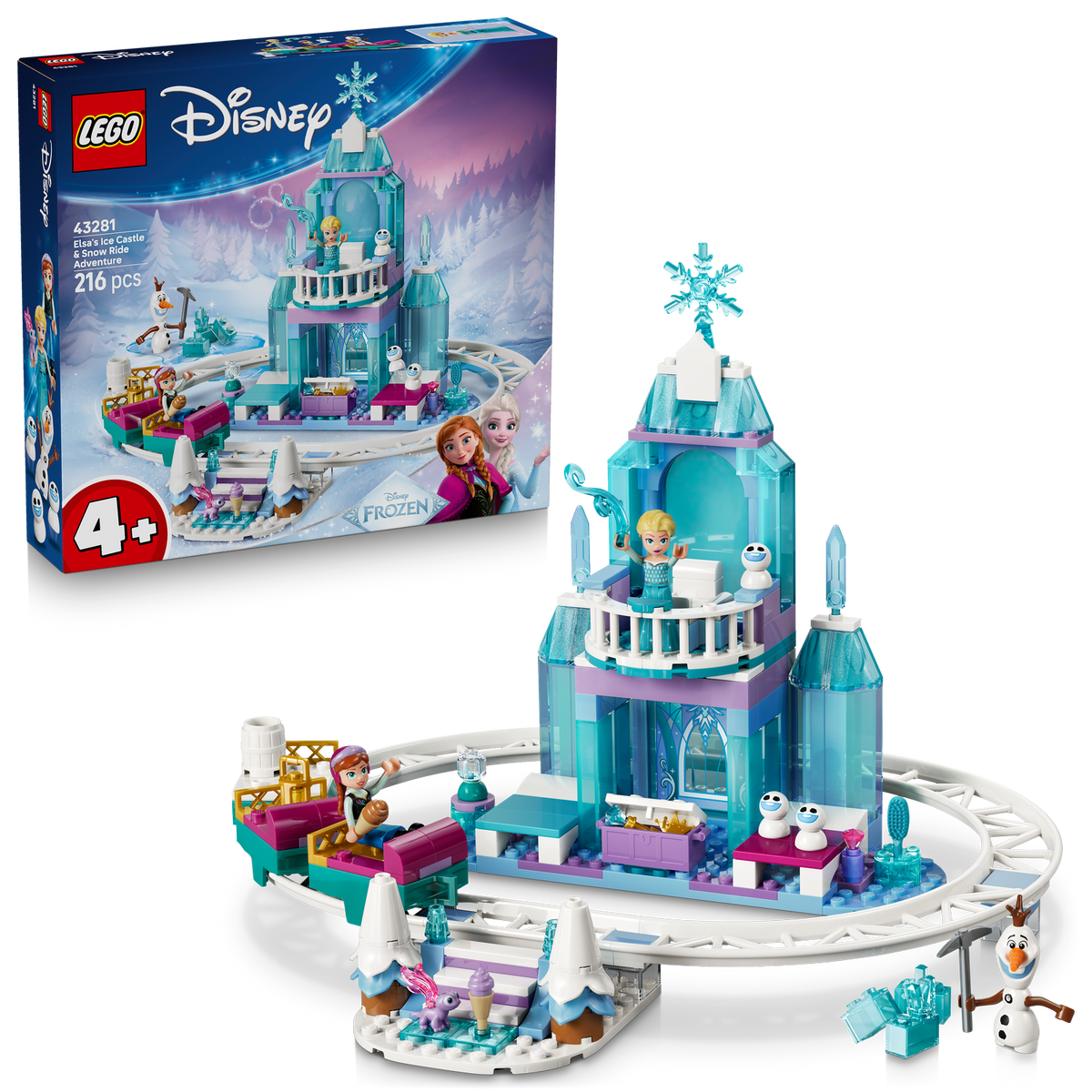 LEGO? | Disney Frozen Elsa's Ice Castle & Snow Ride Adventure