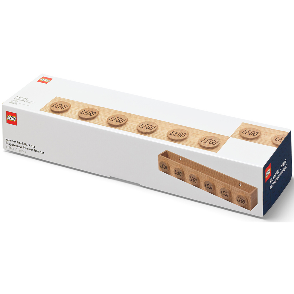 LEGO Wooden Book Rack - Light Oak