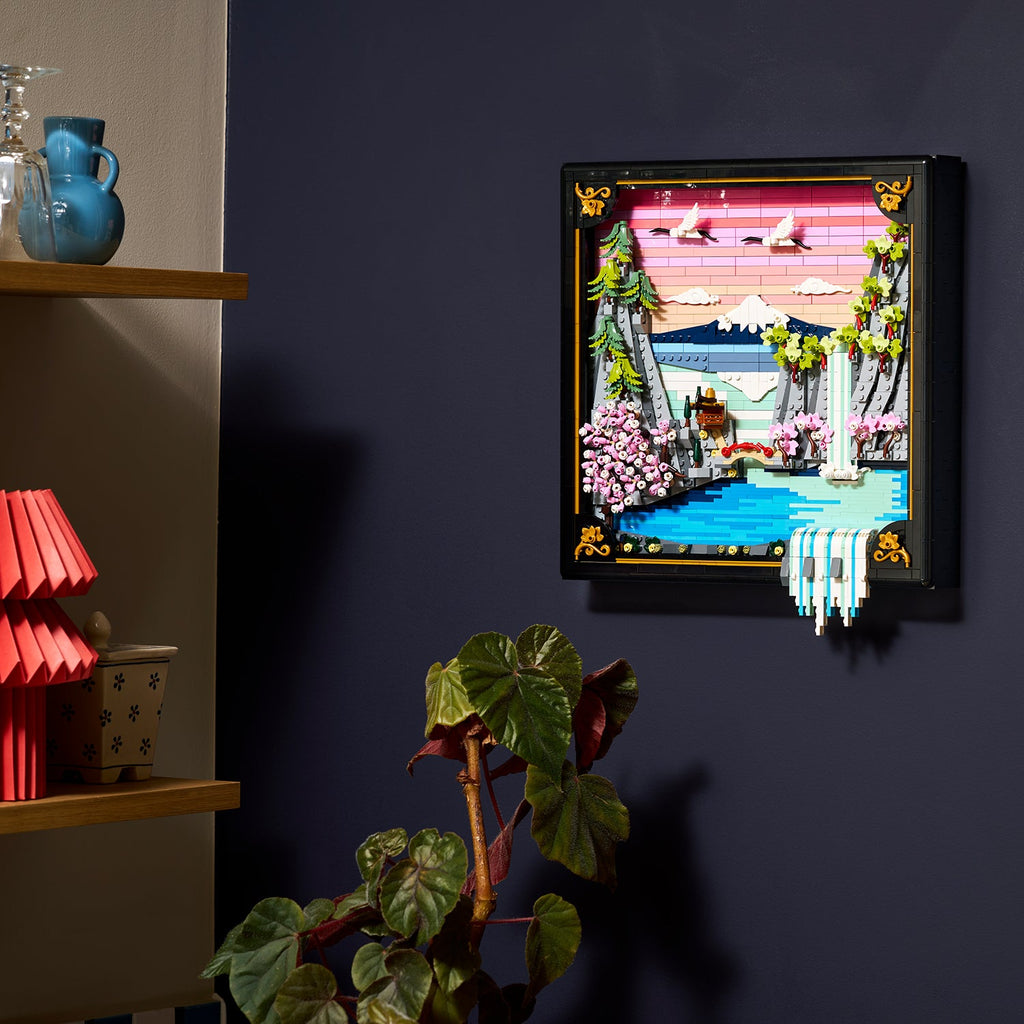 LEGO? Art Japanese Cherry Blossom Landscape