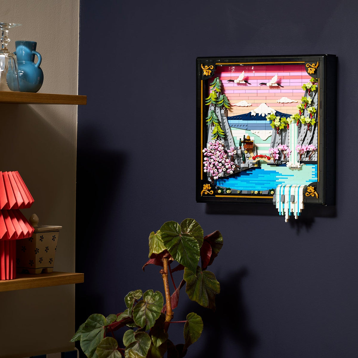LEGO? Art Japanese Cherry Blossom Landscape