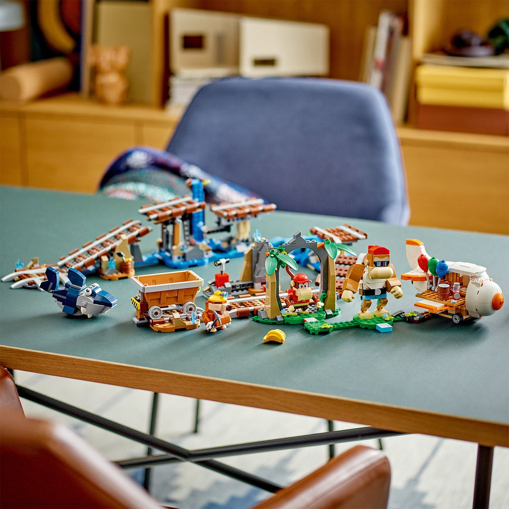 LEGO? Super Mario? Diddy Kong's Mine Cart Ride Expansion Set