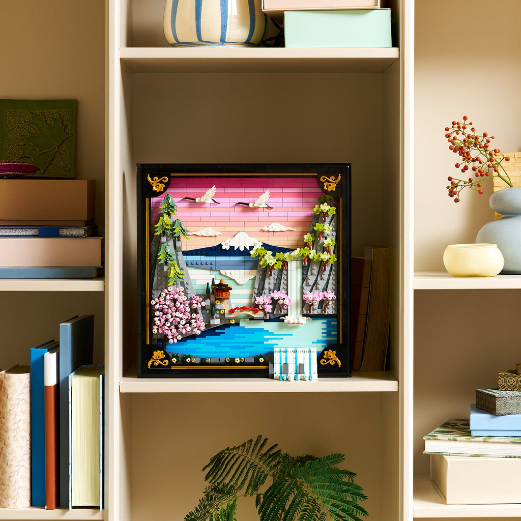 LEGO? Art Japanese Cherry Blossom Landscape