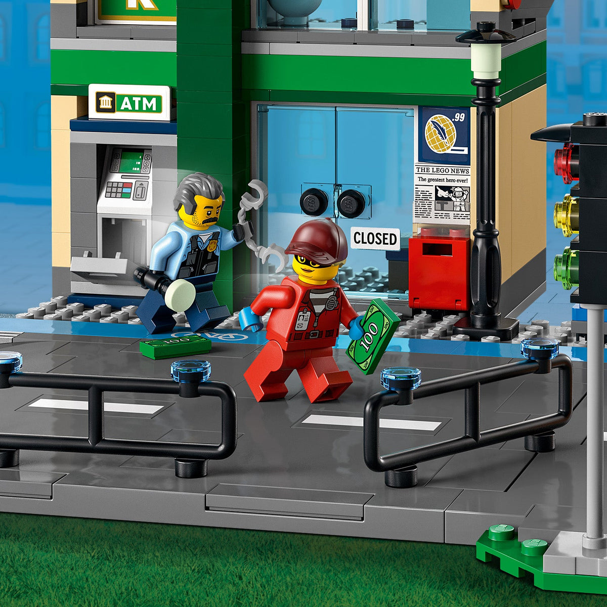 LEGO? City Police Chase at the Bank