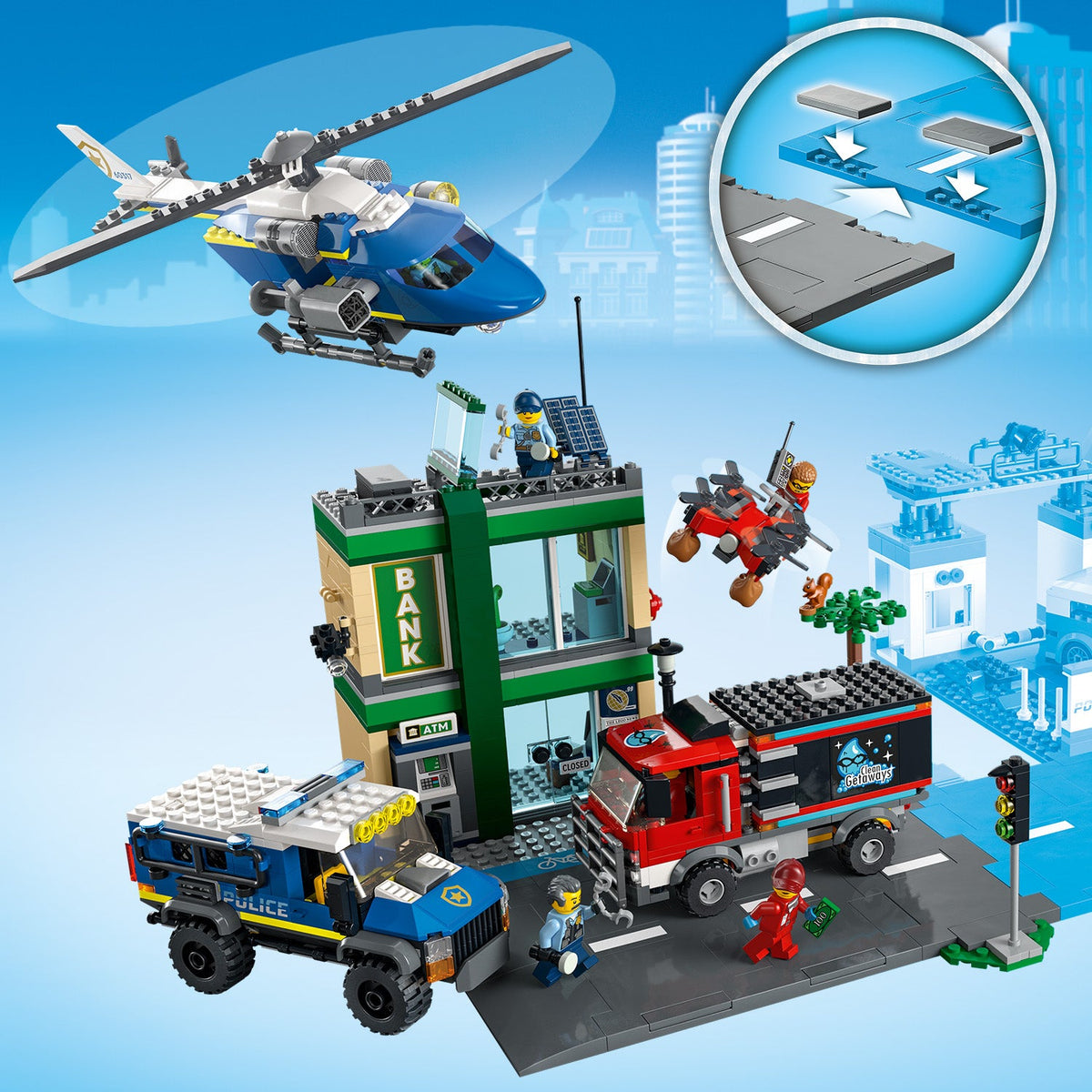 LEGO? City Police Chase at the Bank