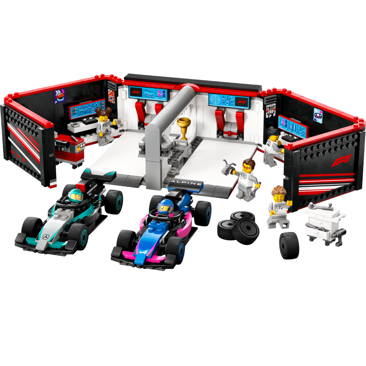 LEGO? City F1? Garage & Mercedes-AMG & Alpine Cars