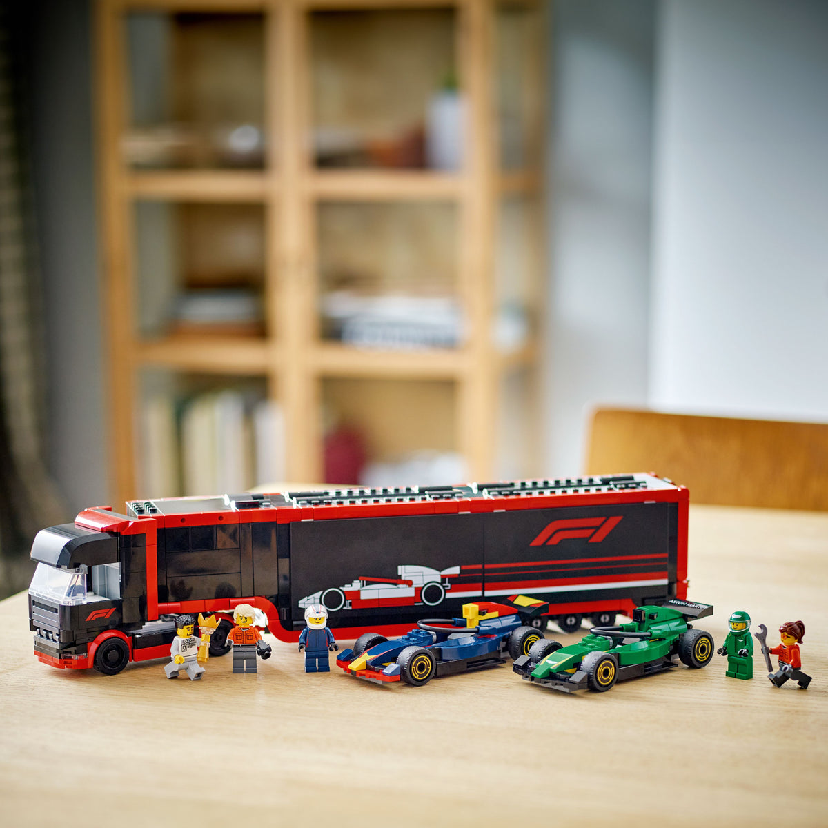 LEGO? City F1? Truck with RB20 & AMR24 F1? Cars