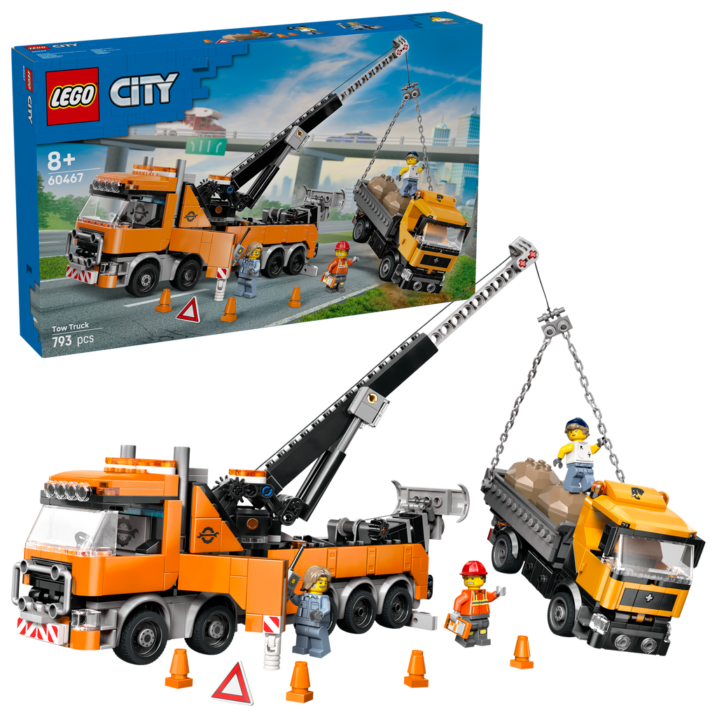 LEGO? City Heavy-Duty Recovery Tow Truck with Crane