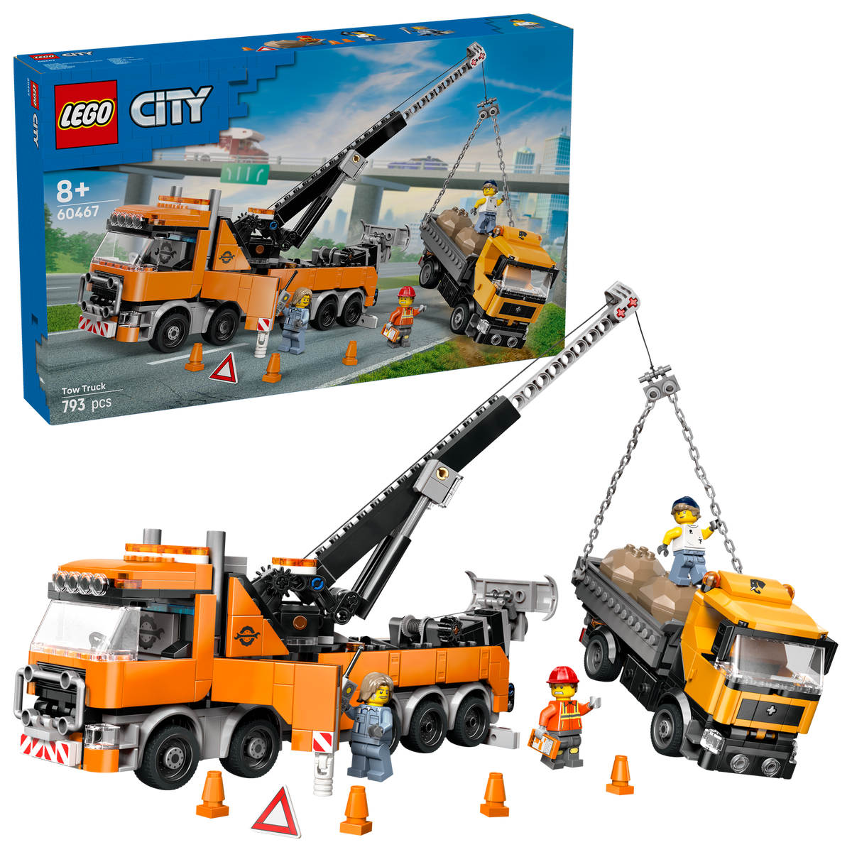 LEGO? City Heavy-Duty Recovery Tow Truck with Crane