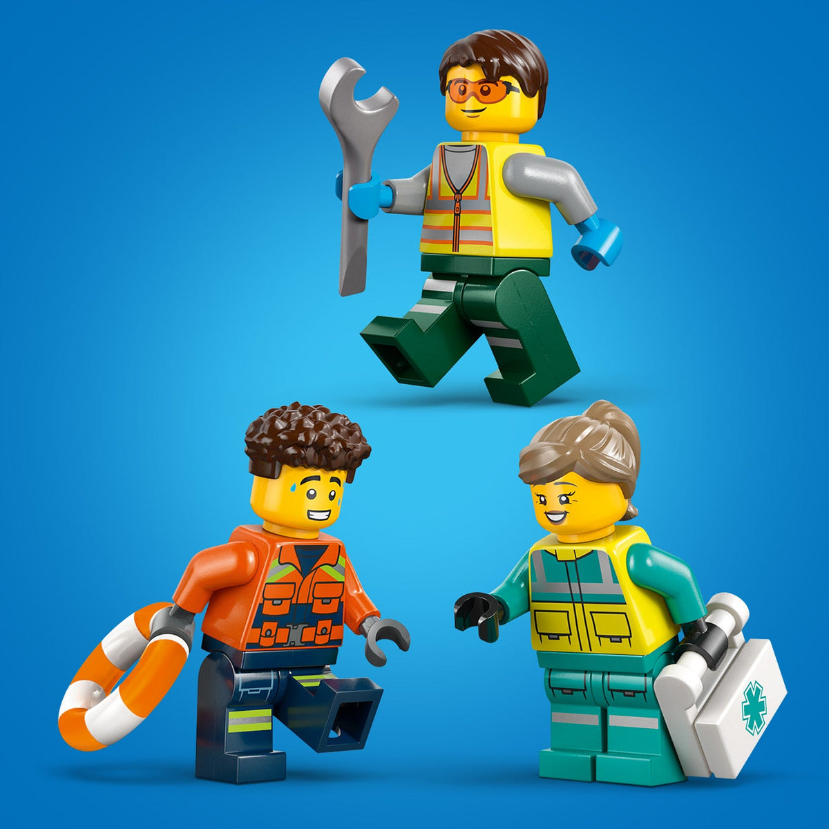 LEGO? City Airplane, Service Truck & Hovercraft Remix