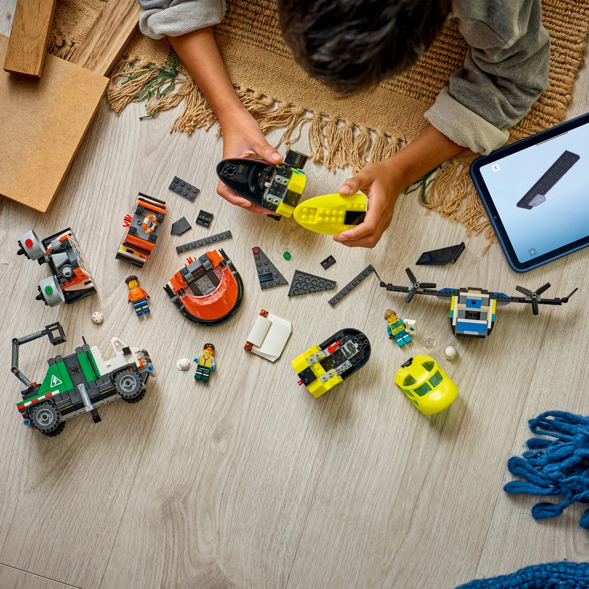 LEGO? City Airplane, Service Truck & Hovercraft Remix