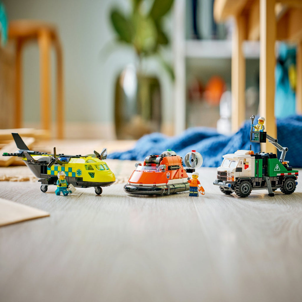 LEGO? City Airplane, Service Truck & Hovercraft Remix