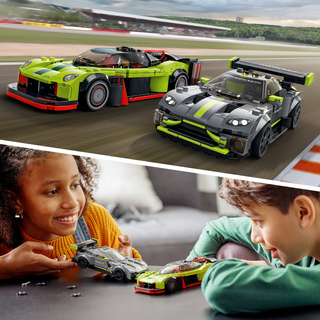 LEGO? Speed Champions Aston Martin Valkyrie AMR Pro and Aston Martin Vantage GT3