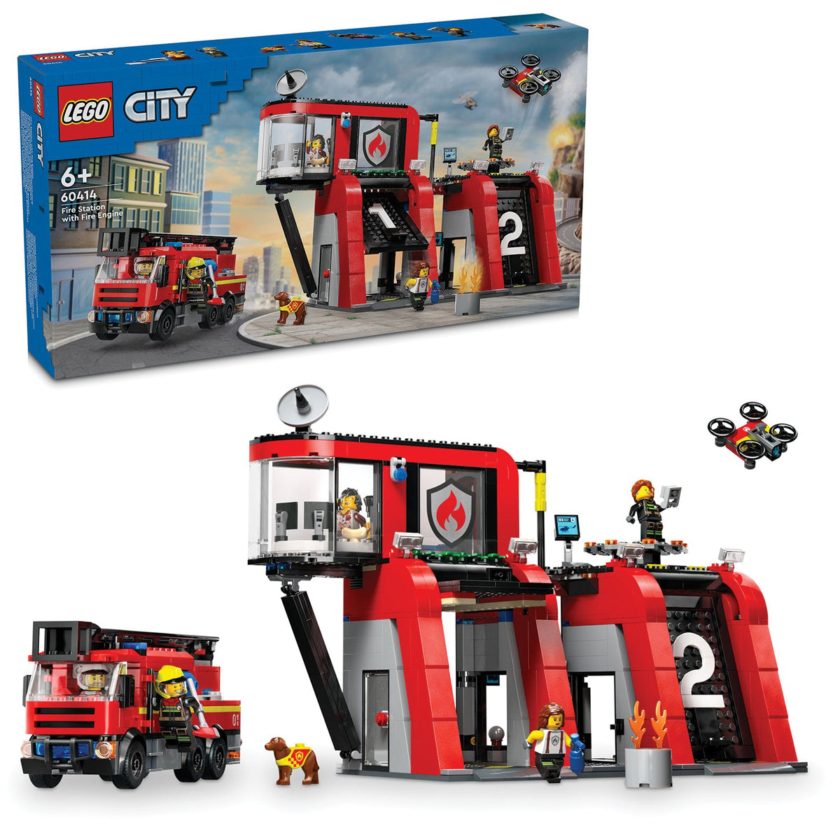 LEGO? City Fire Station with Fire Truck