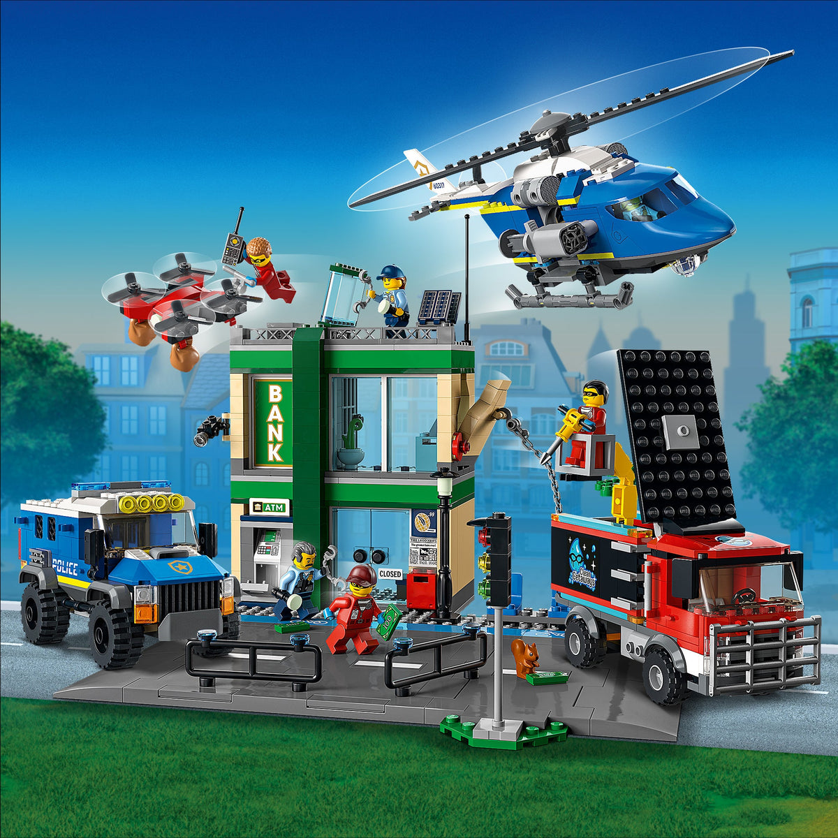 LEGO? City Police Chase at the Bank