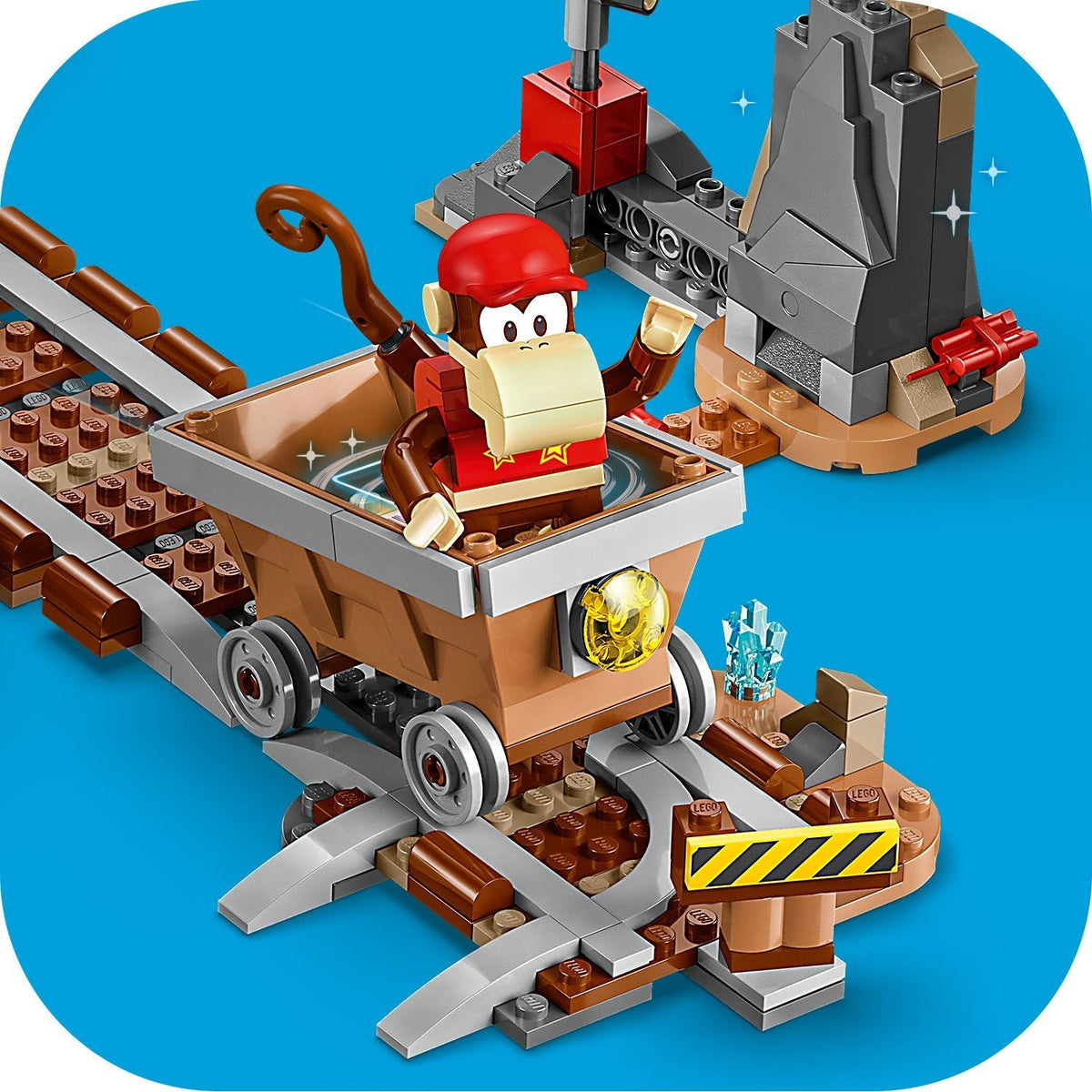 LEGO? Super Mario? Diddy Kong's Mine Cart Ride Expansion Set