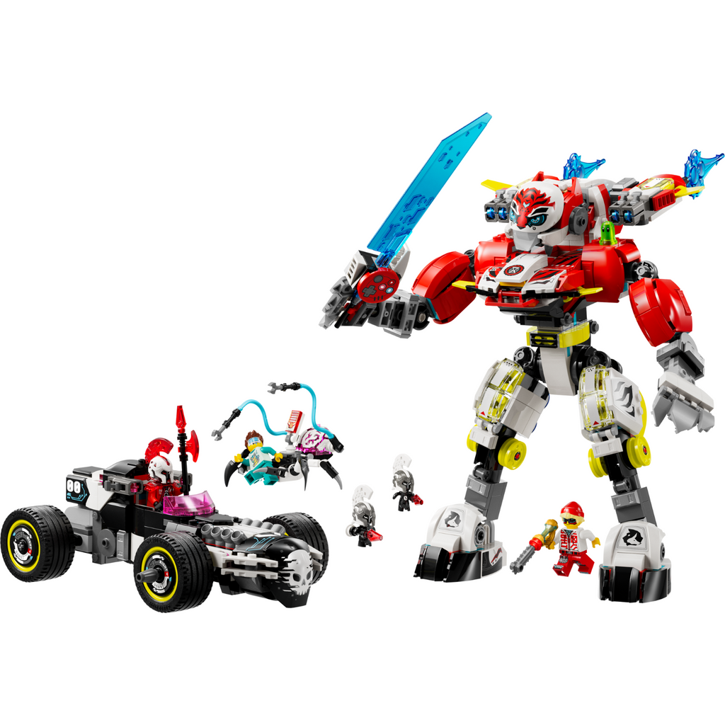 LEGO? DREAMZzz? Cooper's Tiger Mech & Zero's Hot Rod Car