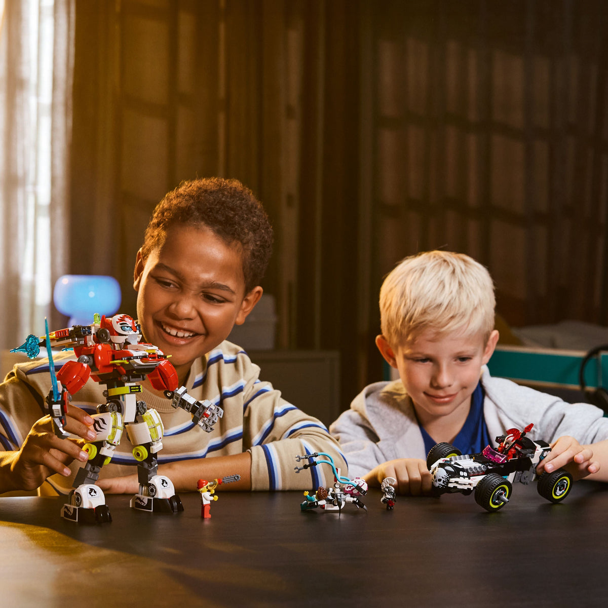 LEGO? DREAMZzz? Cooper's Tiger Mech & Zero's Hot Rod Car