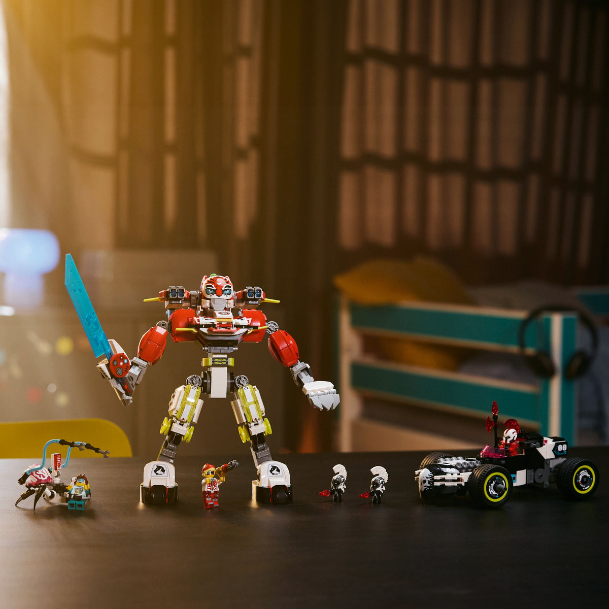 LEGO? DREAMZzz? Cooper's Tiger Mech & Zero's Hot Rod Car