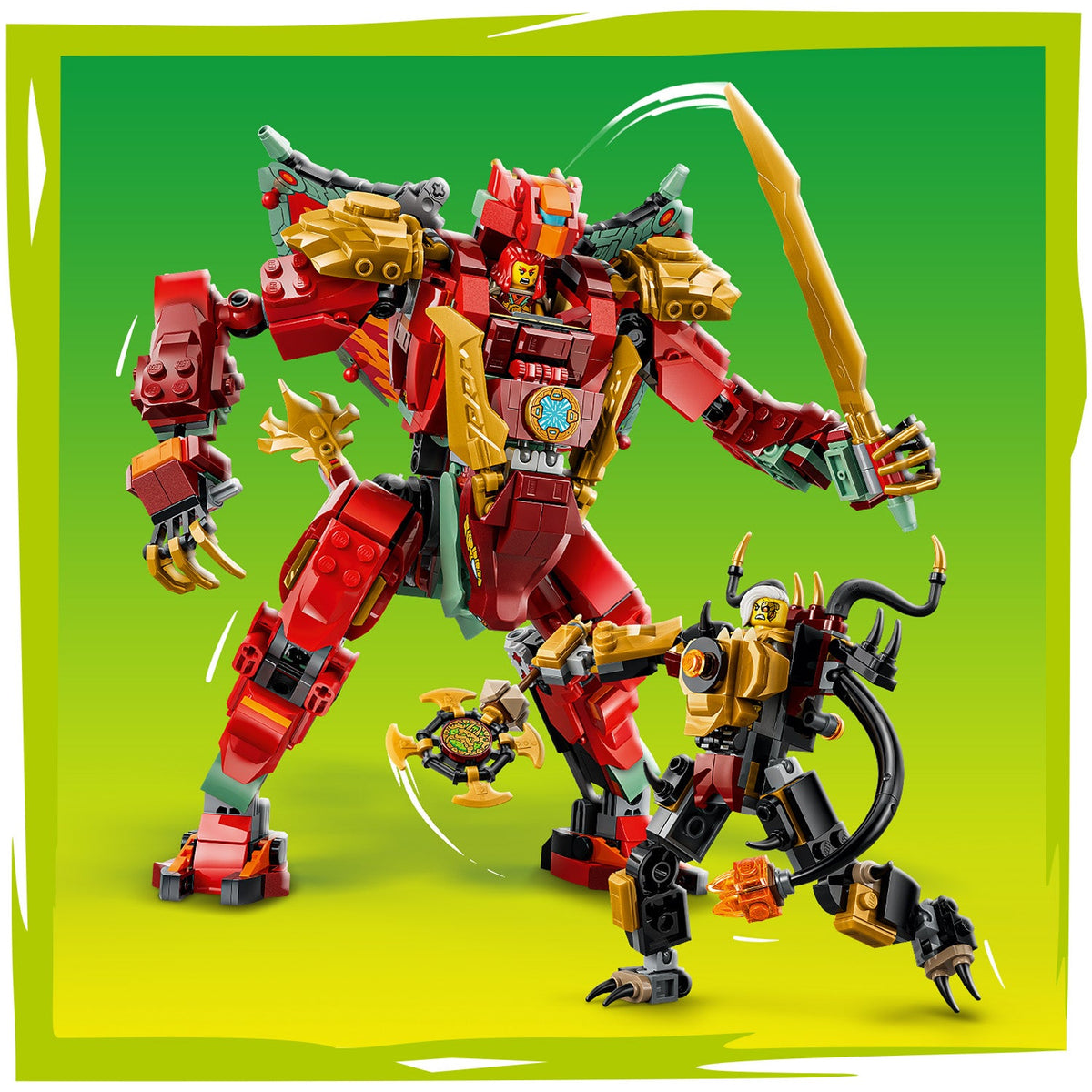 LEGO? NINJAGO? Wyldfyre's Transforming Dragon Mech