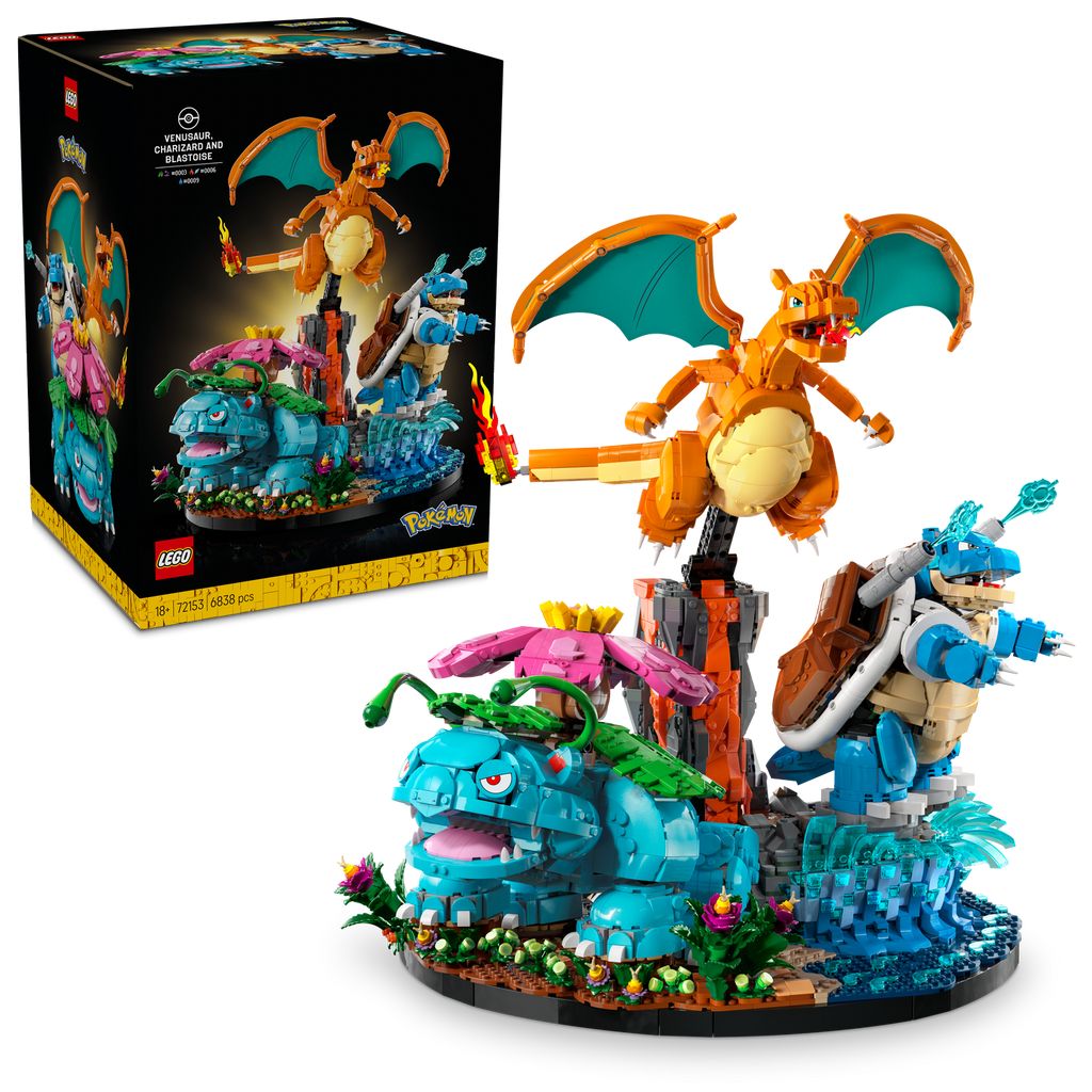 LEGO? Pok¨¦mon? Venusaur, Charizard and Blastoise