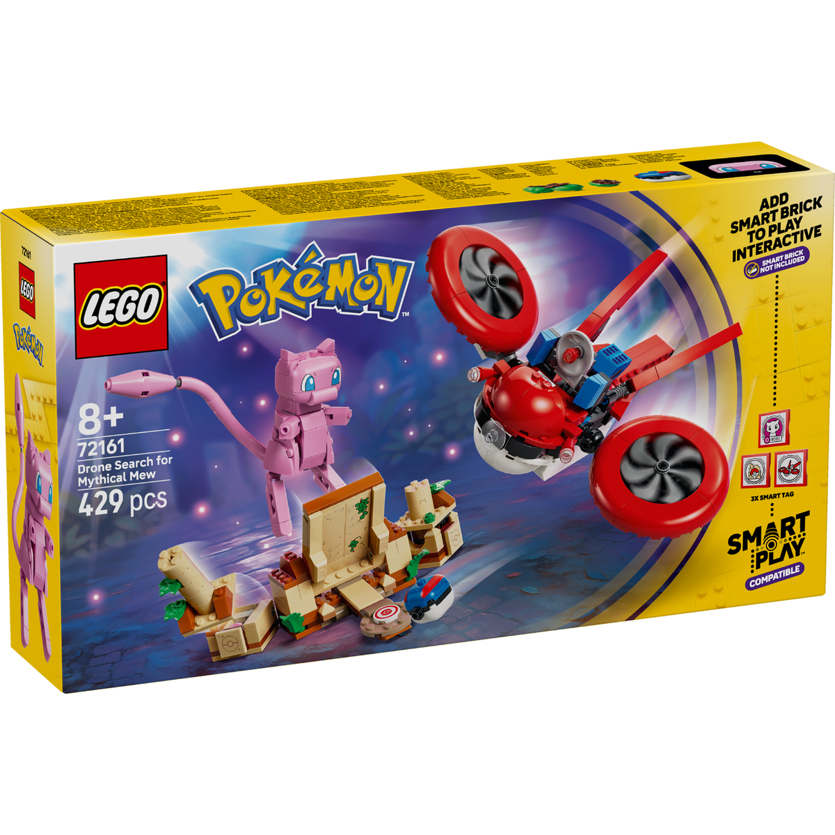 LEGO? Pok¨¦mon? SMART Play?: Drone Search for Mythical Mew