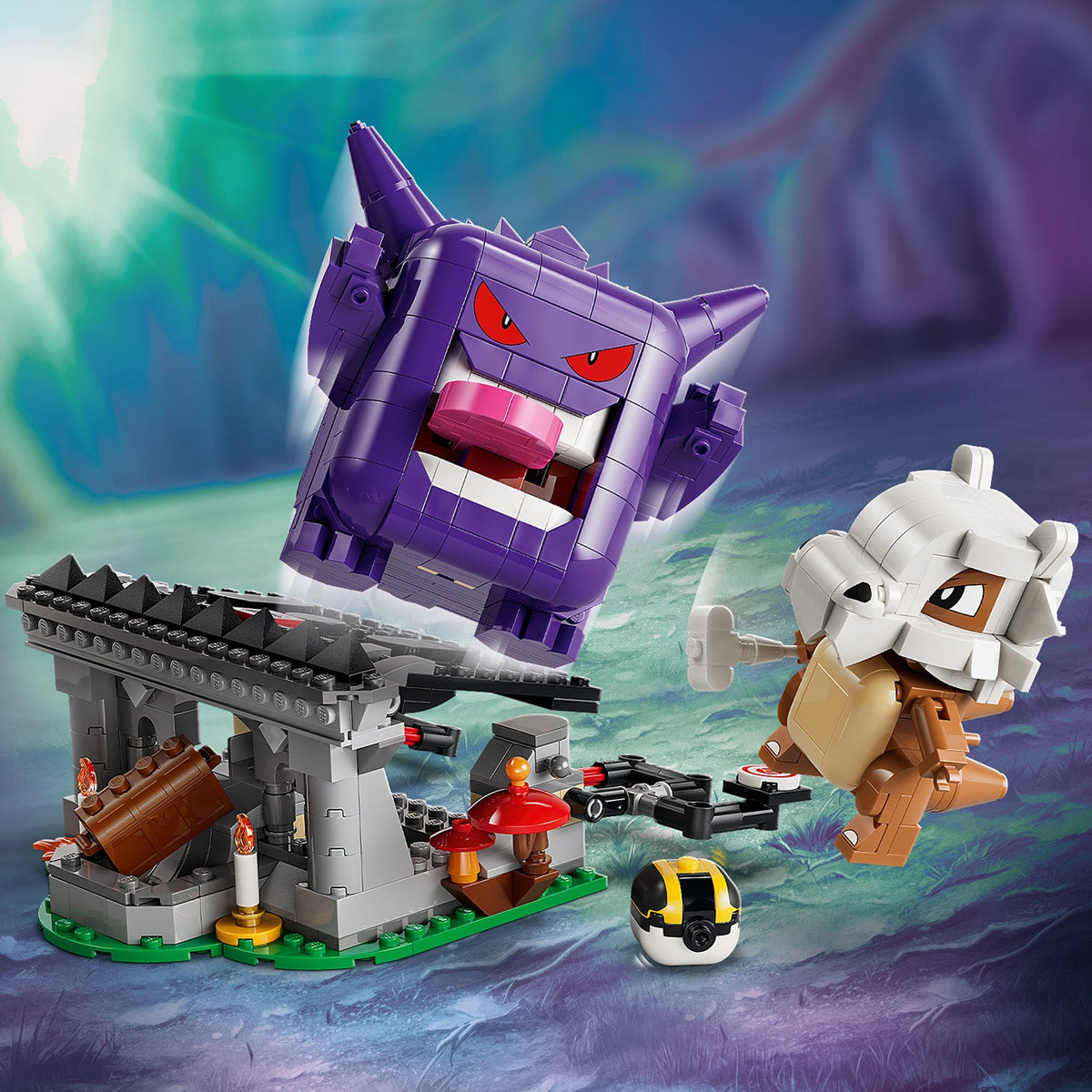 LEGO? Pok¨¦mon? SMART Play?: Cubone and Gengar's Spooky Showdown