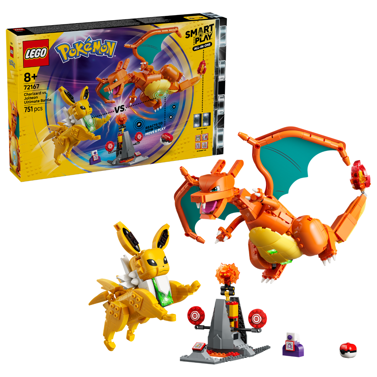 LEGO? Pok¨¦mon? SMART Play?: Charizard vs. Jolteon Ultimate Battle