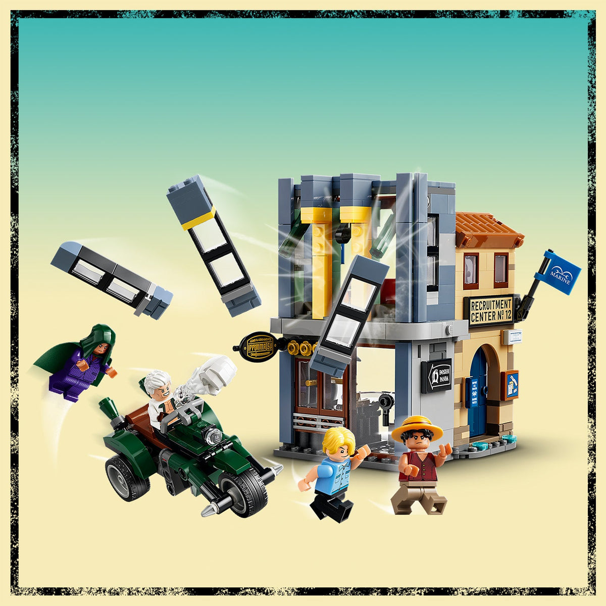 LEGO? ONE PIECE Showdown with Captain Smoker