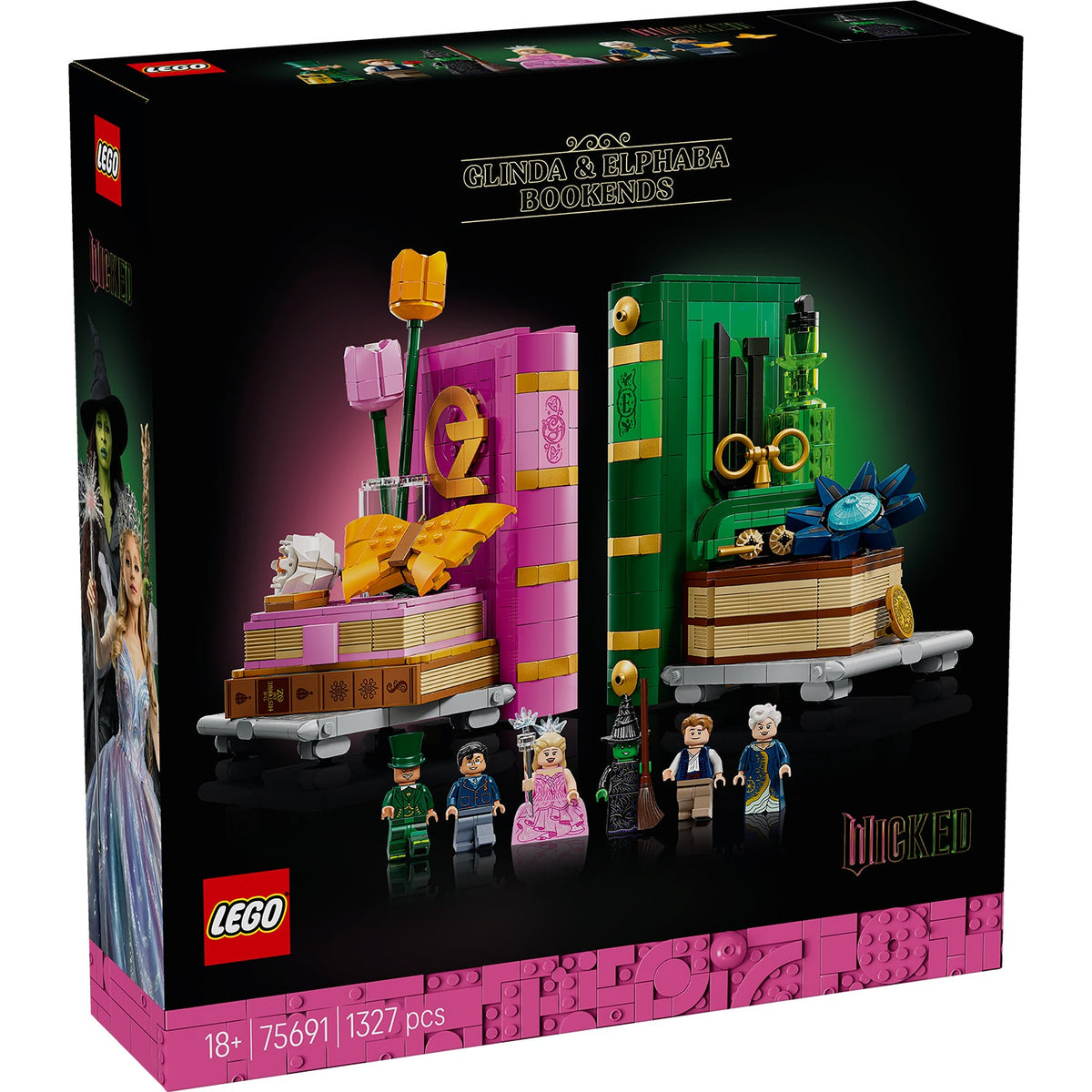 LEGO? Wicked Glinda & Elphaba Bookends