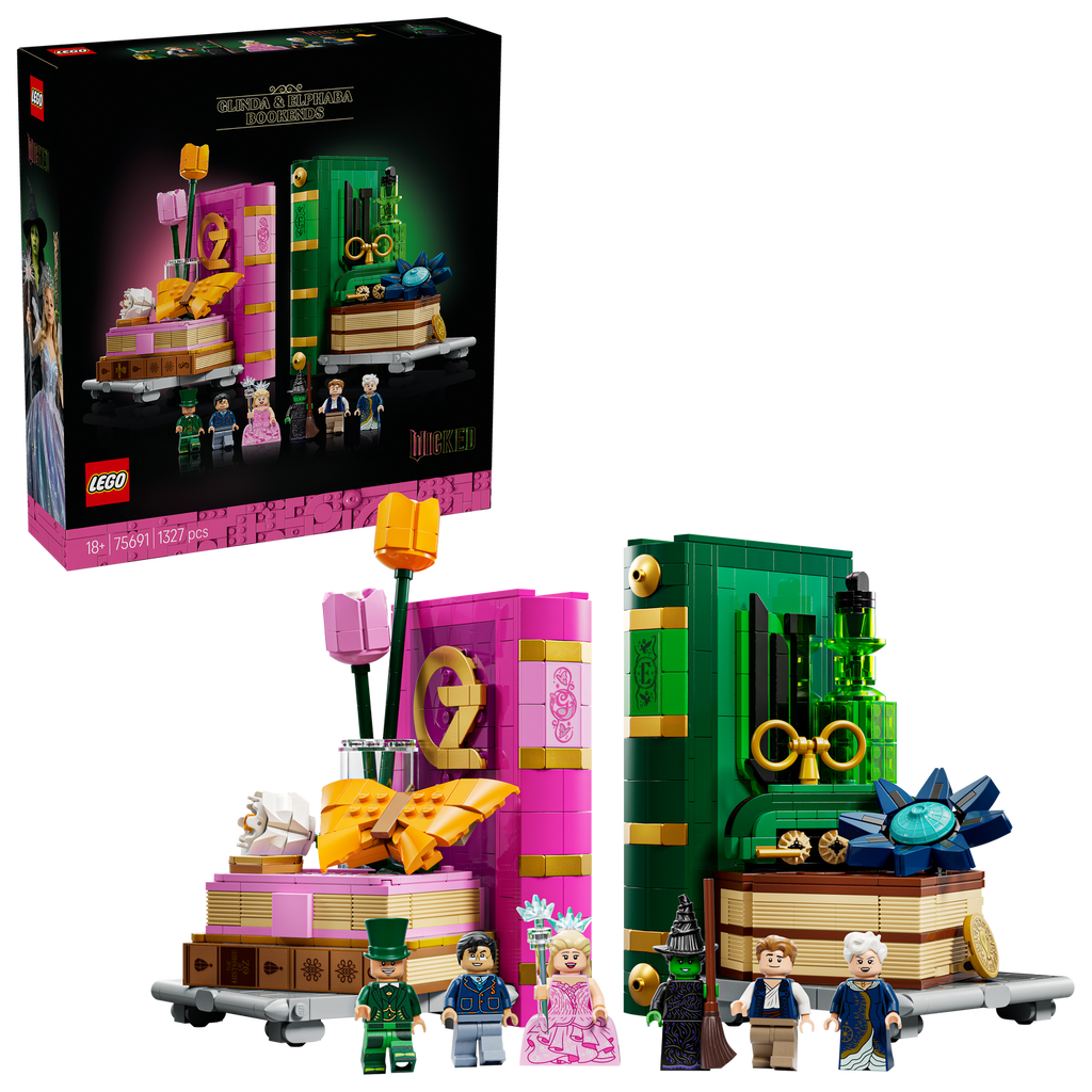 LEGO? Wicked Glinda & Elphaba Bookends
