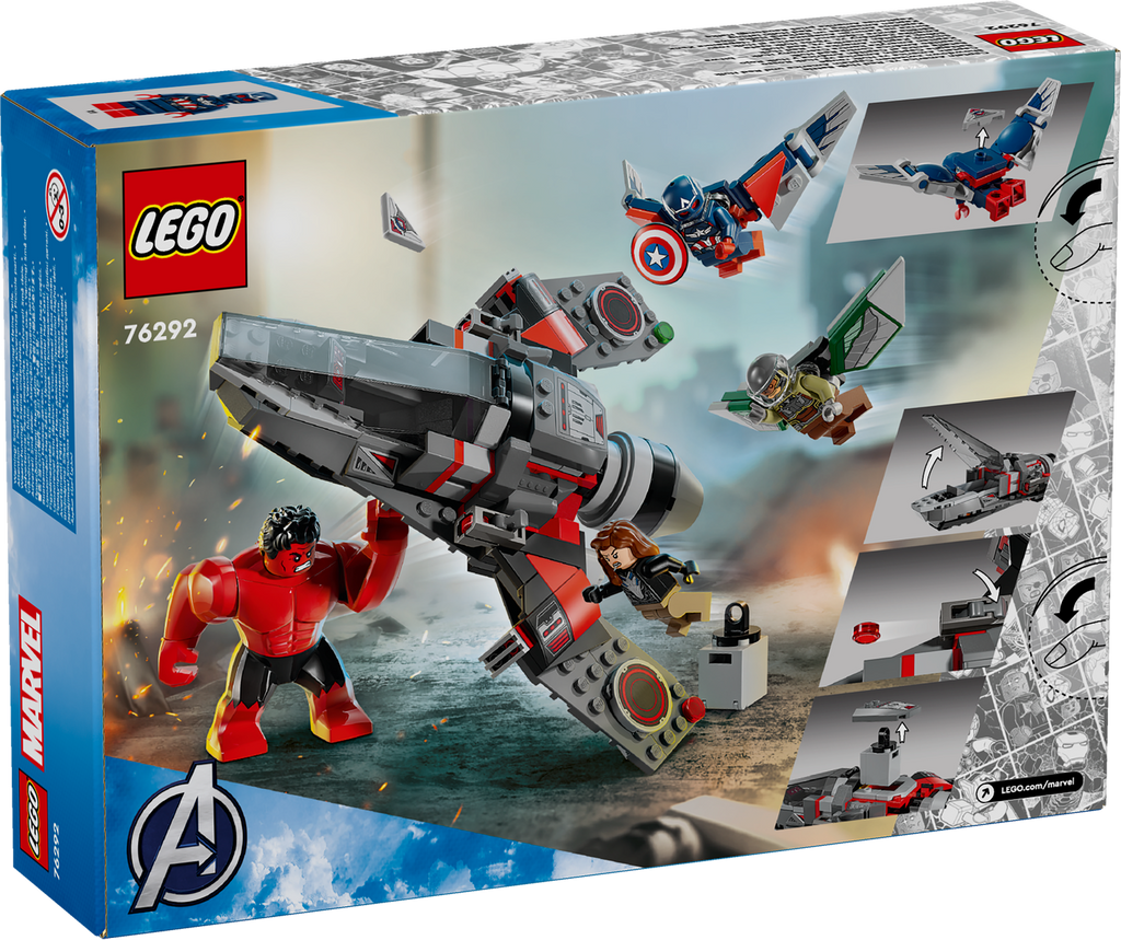 LEGO? Marvel Captain America vs. Red Hulk Battle