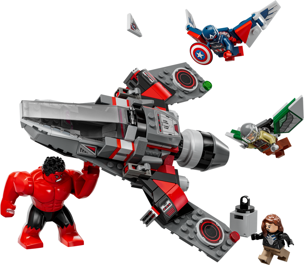 LEGO? Marvel Captain America vs. Red Hulk Battle