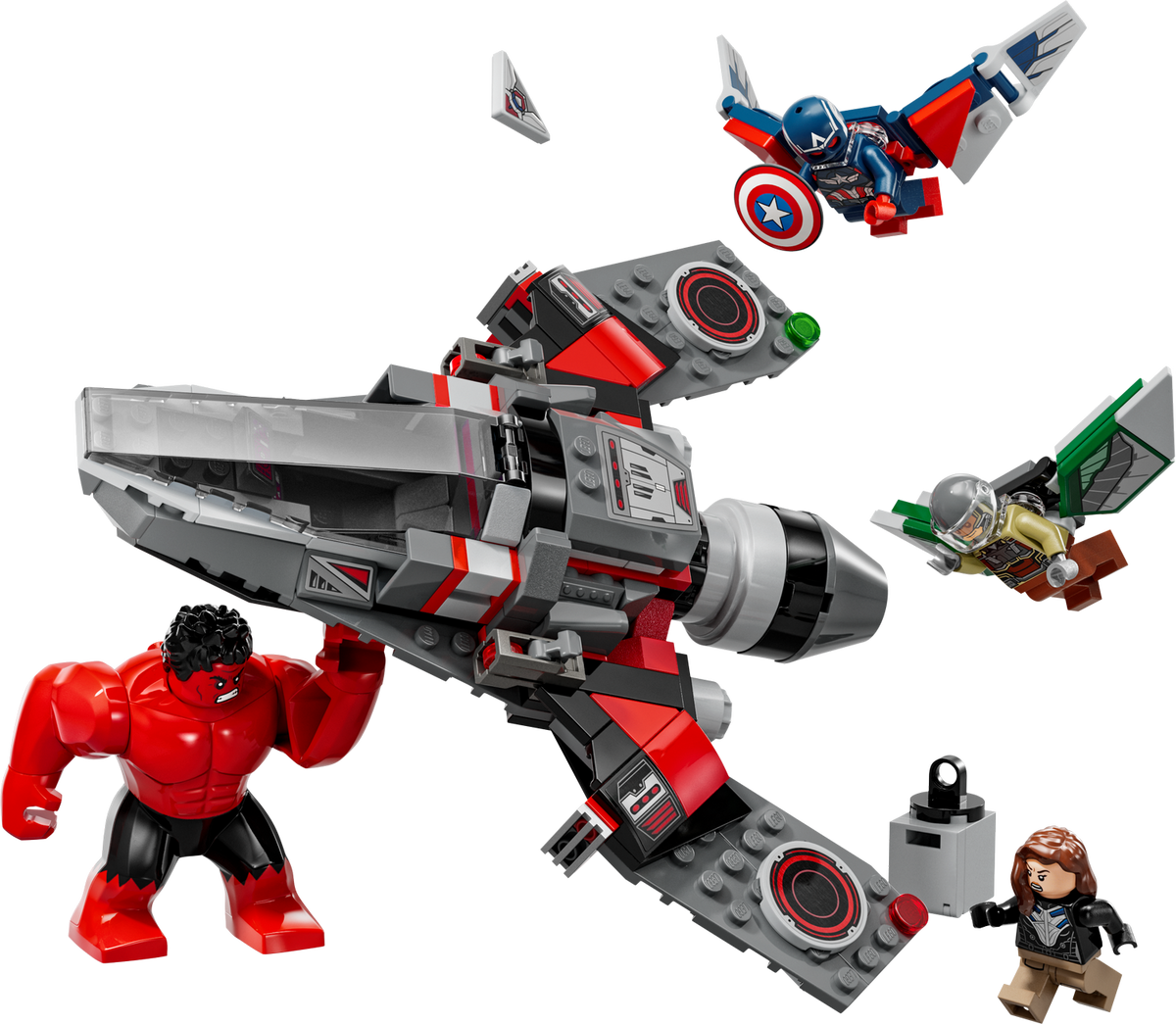 LEGO? Marvel Captain America vs. Red Hulk Battle