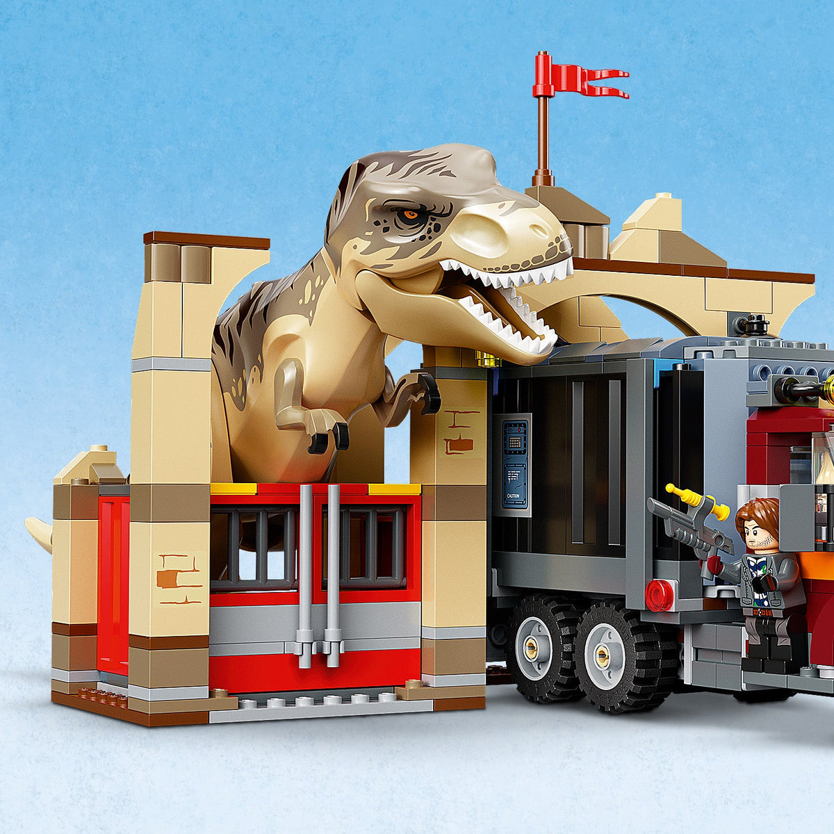 LEGO? Jurassic World T. rex & Atrociraptor Dinosaur Breakout