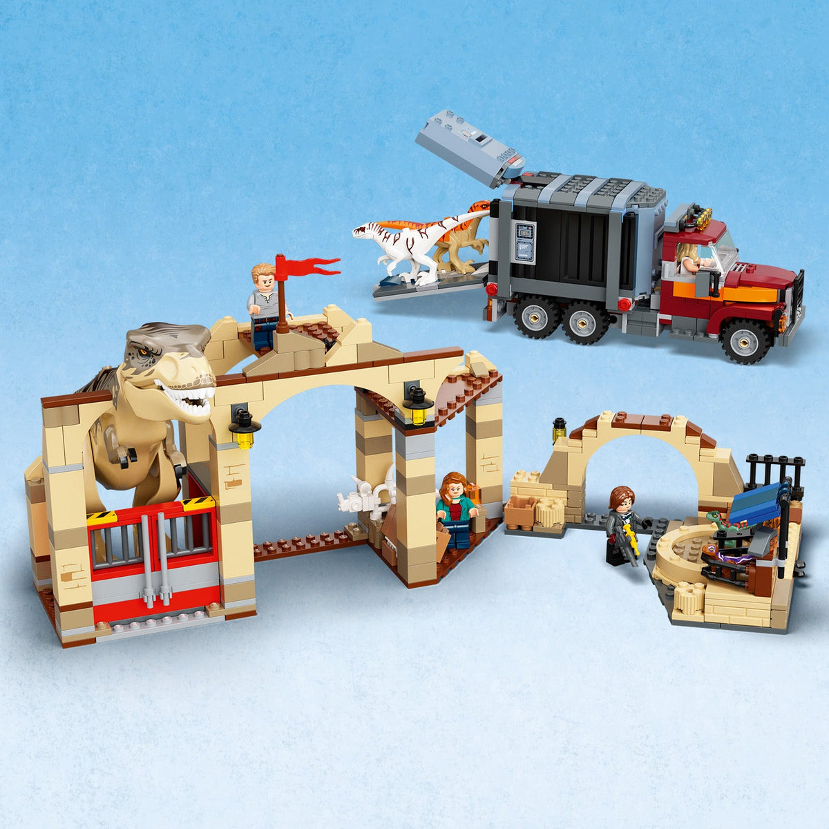 LEGO? Jurassic World T. rex & Atrociraptor Dinosaur Breakout