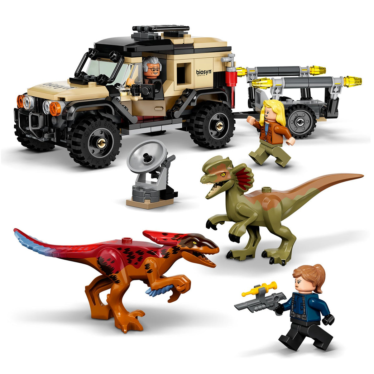 LEGO? Jurassic World Pyroraptor & Dilophosaurus Transport