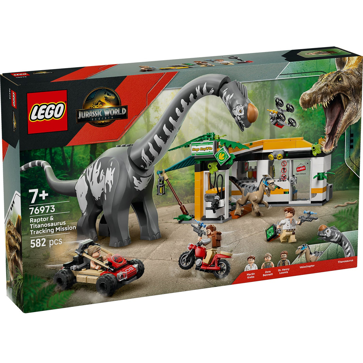 LEGO? Jurassic World Raptor & Titanosaurus Tracking Mission