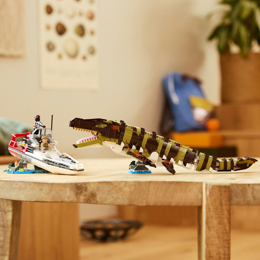 LEGO? Jurassic World Brick-Built Mosasaurus Boat Mission
